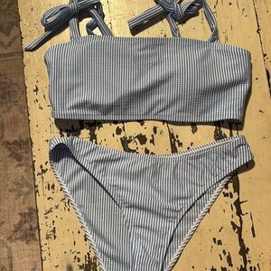 Striped Bikini Set
